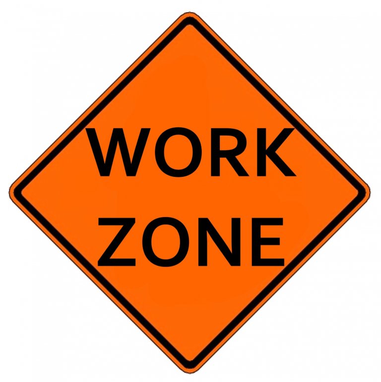 Work zone Sign