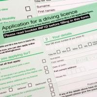 application for a driving license
