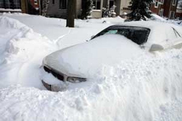 Car buried in the snow