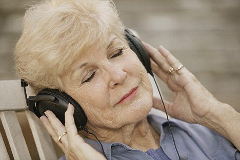 Listening to headphones