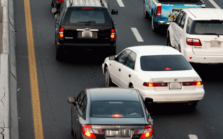 Cars merging 