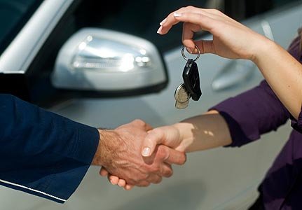 Getting keys to a new car